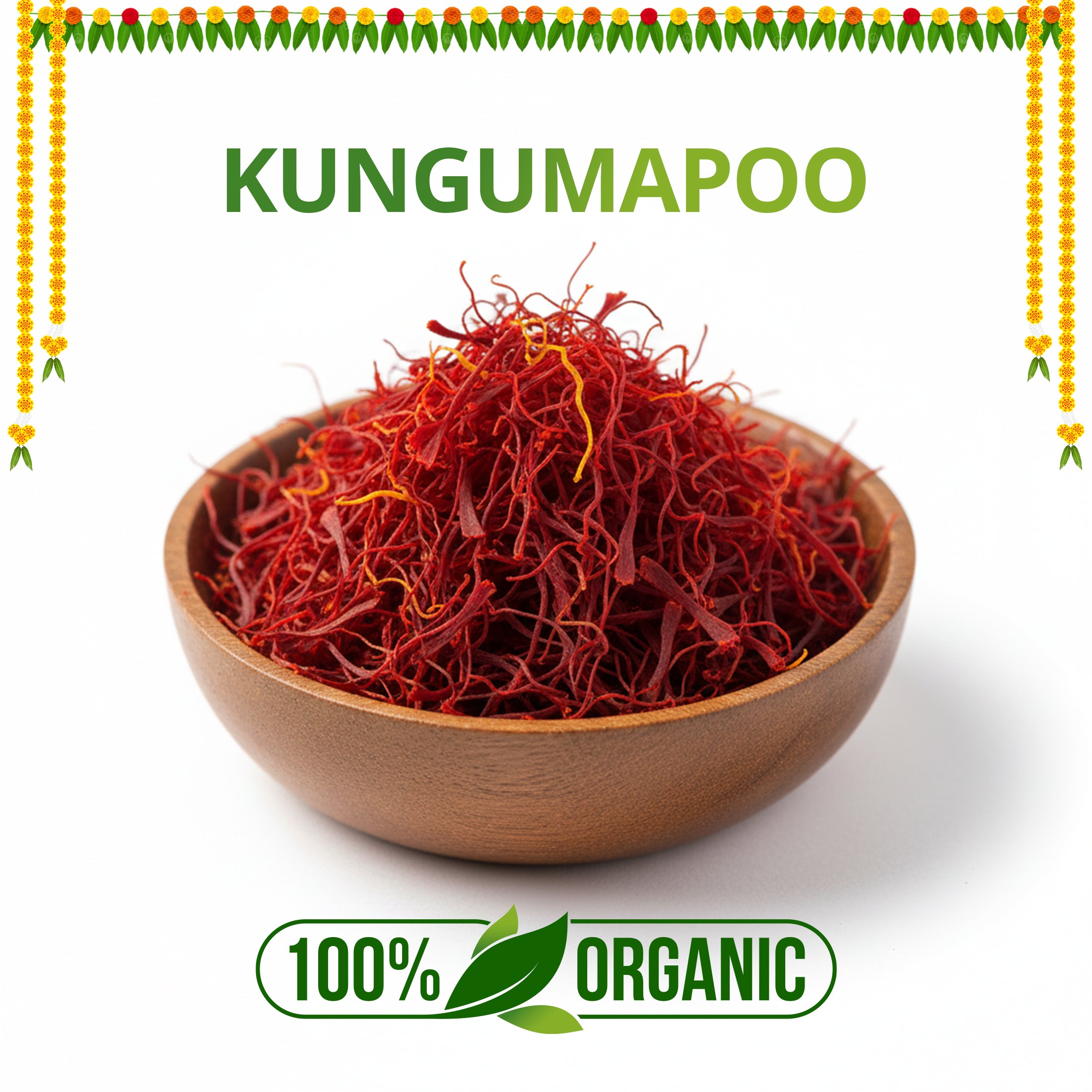 Premium Saffron (Kungumapoo) – Pure Kashmiri Kesar | Aromatic & High Grade
