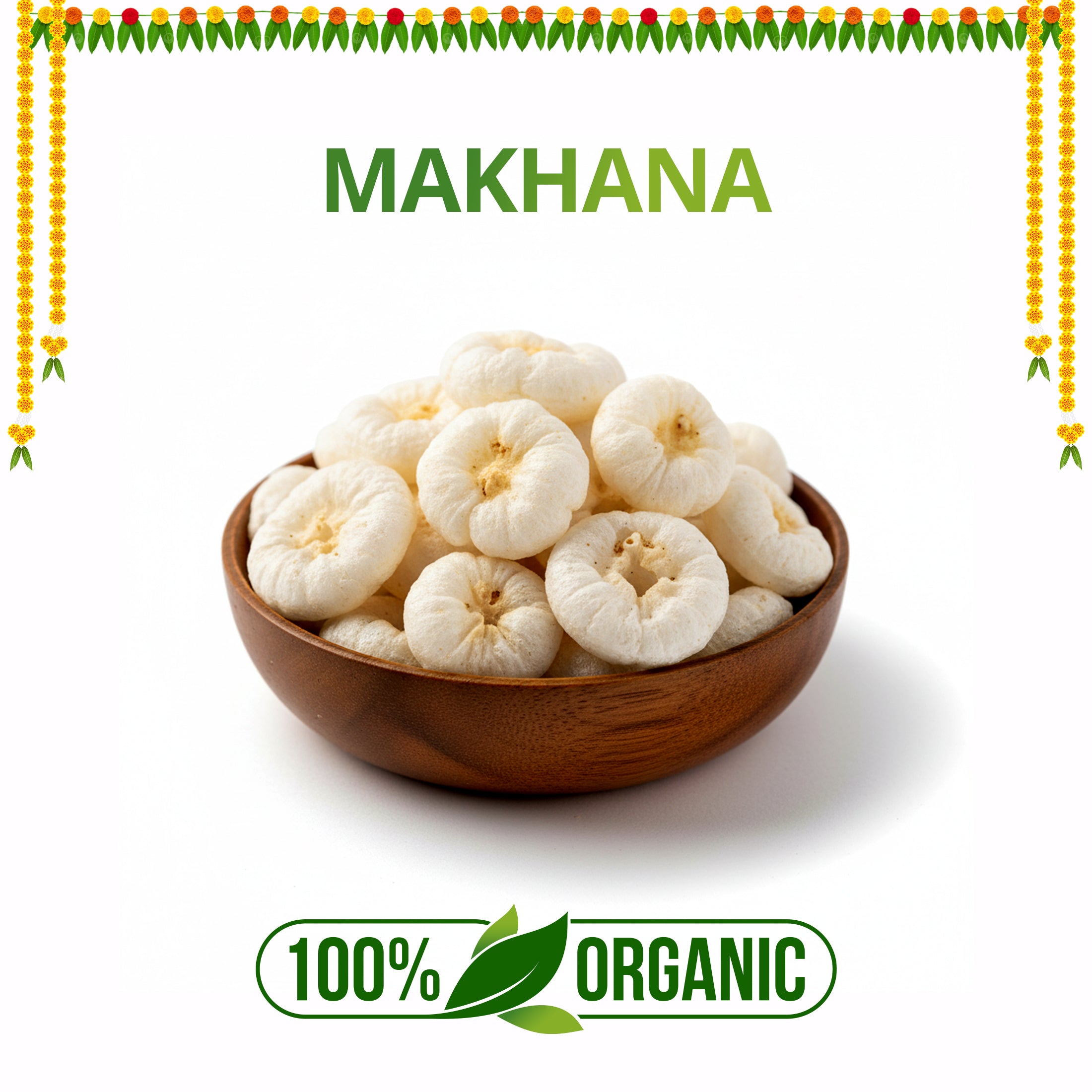 Premium Makhana – Roasted Fox Nuts | Healthy Crunchy Snack